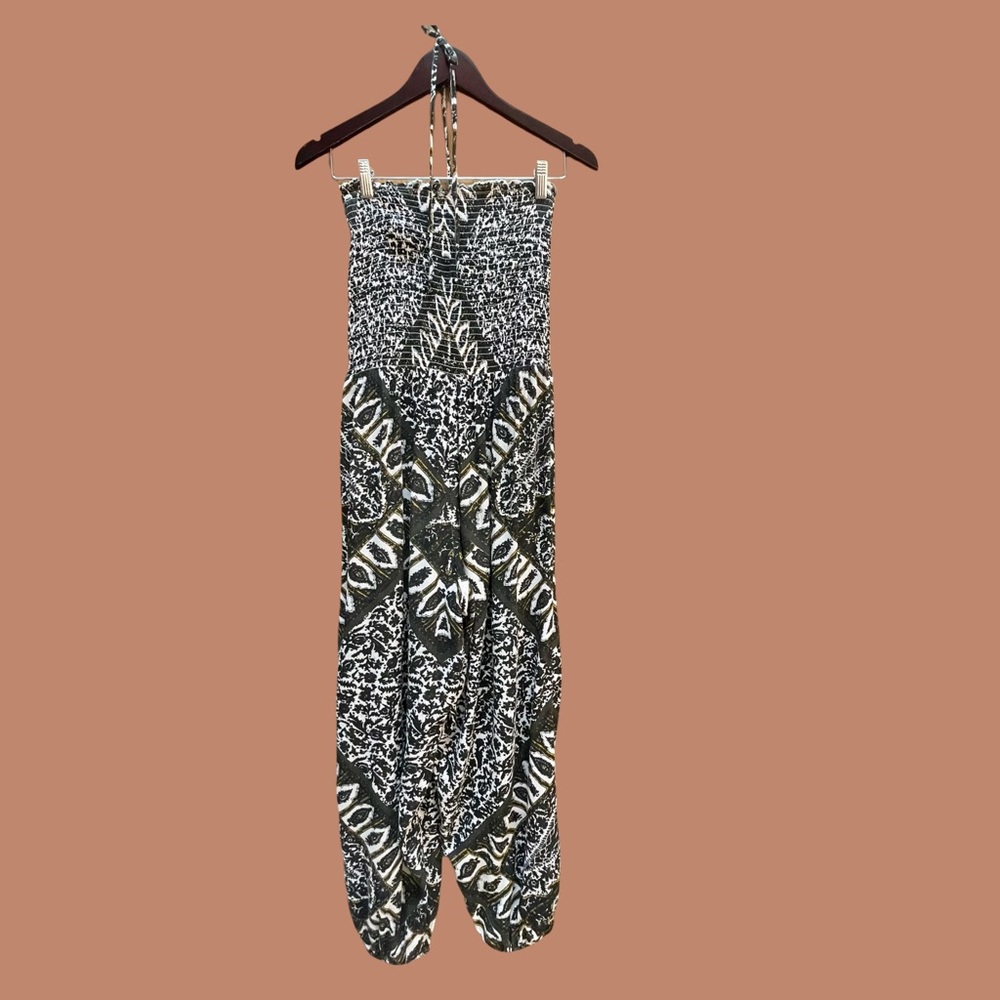 Free People Jumper - Boho Balloon Leg Jumper in Gauzy Material - S - Picture 5 of 8